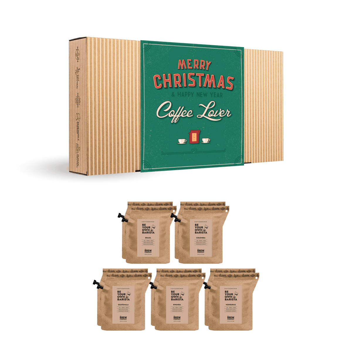 Merry Christmas Retro Coffee Gift Box
