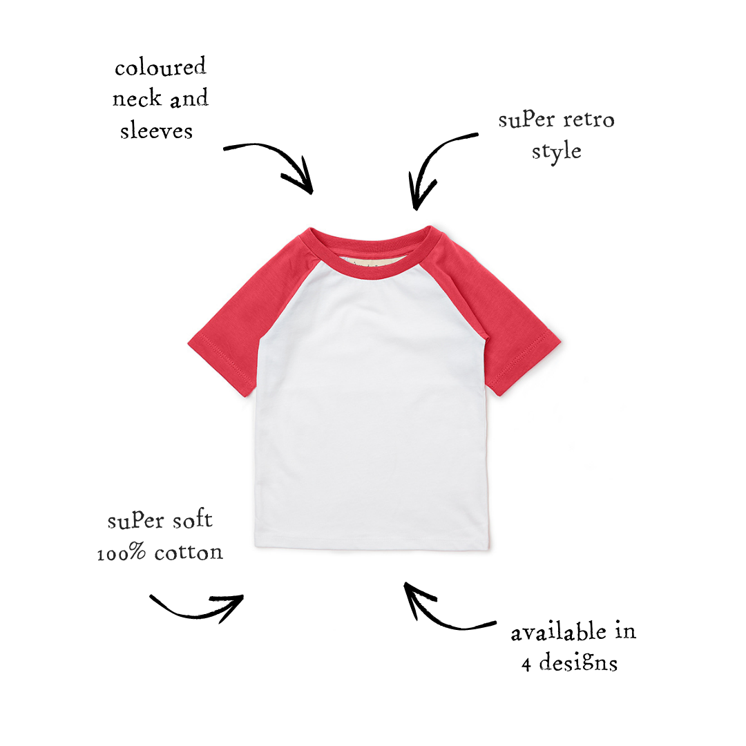 Baseball Tee Short Sleeve - Red