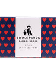 Love Heart Sock Box - 3 Pairs of Bamboo Socks (His)