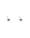 Hollow Petite Silver Stud Earrings