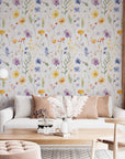 Watercolor Wild Flower Wallpaper