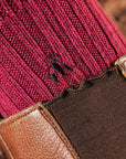 Burgundy Bamboo Boot Socks