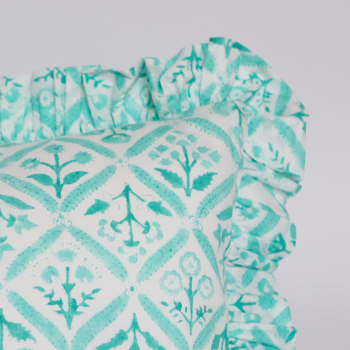 Green Trellis Cushion Cover