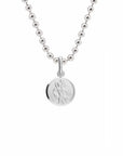 Classic Tiny St Christopher Necklace Sterling Silver 10mm