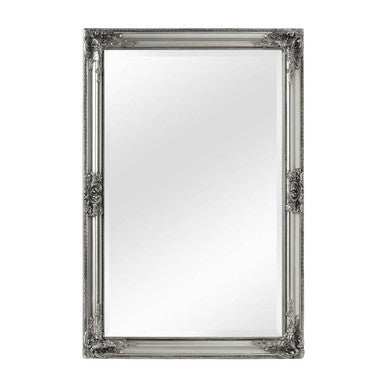 Rustic Vintage Silver Finish Wall Mirror | Brussels