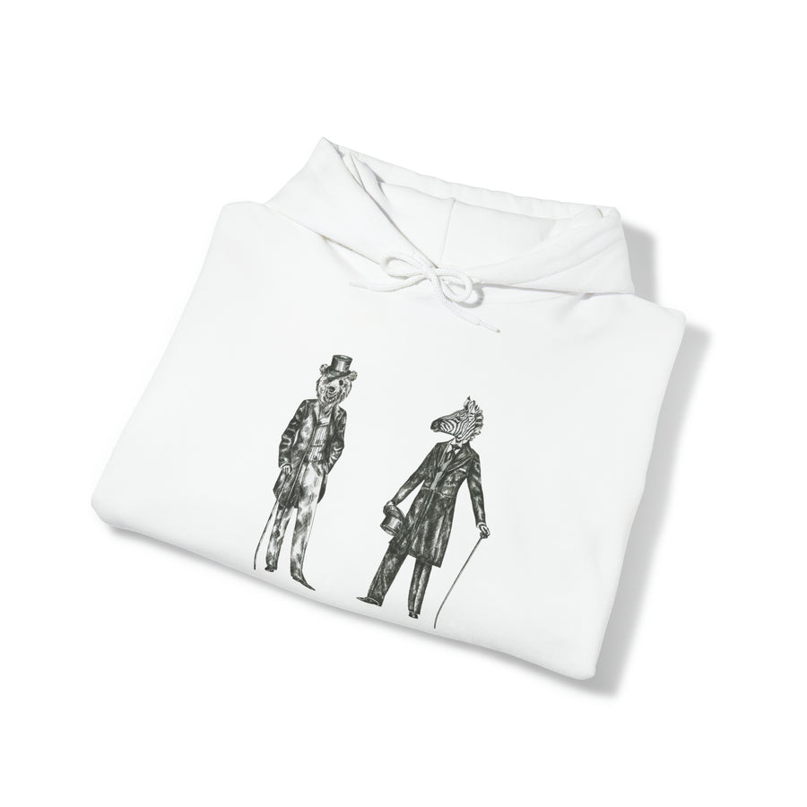 Graphic Print Unisex Hooded Sweatshirt