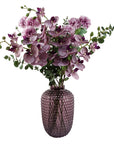 Pack of 6 x Artificial Flowers Pink Carnation Stem - 4 Flowers 70cm-3