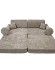 Large Modular Sofa for Kids - Premium Boucle, Tan Beige