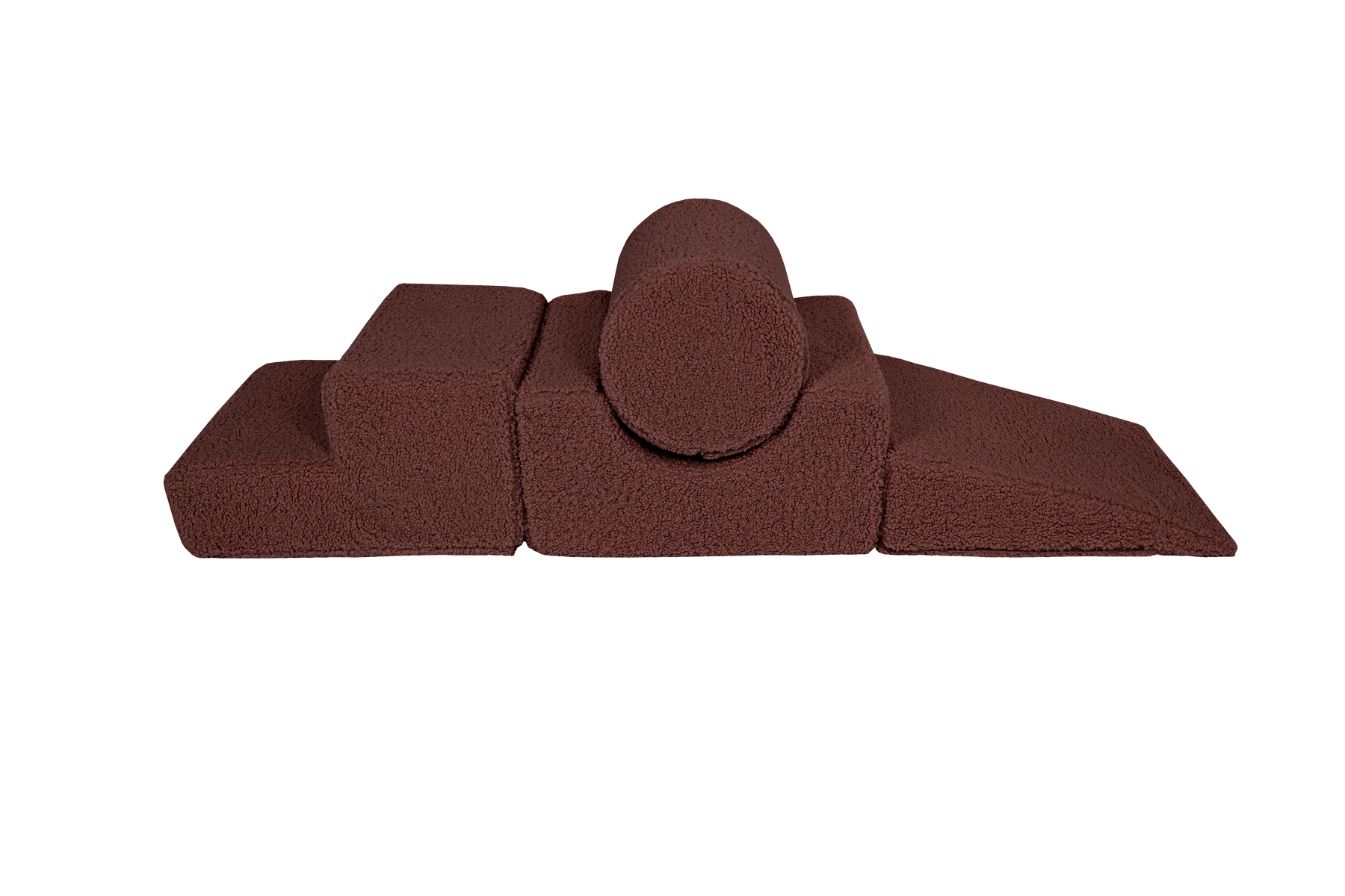 Shape Play Set with Four Soft Foam Pieces in Brown