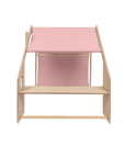 Natural Wooden Playhouse with Pink Roof