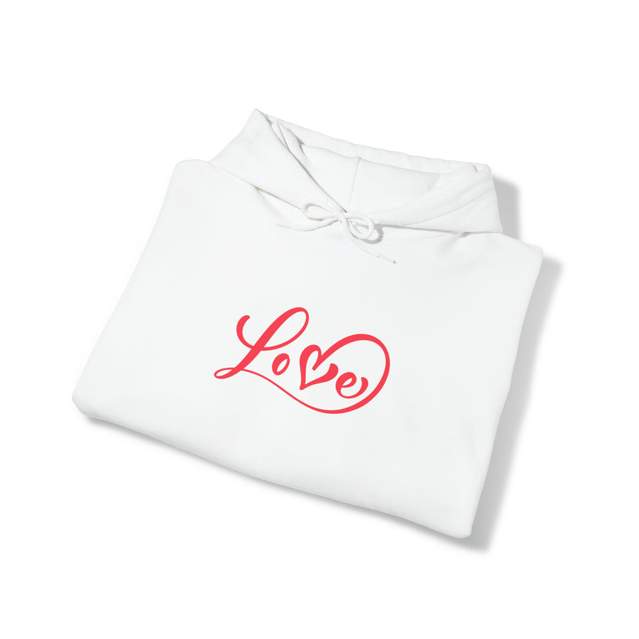 Love Graphic Print Unisex Hooded Sweatshirt