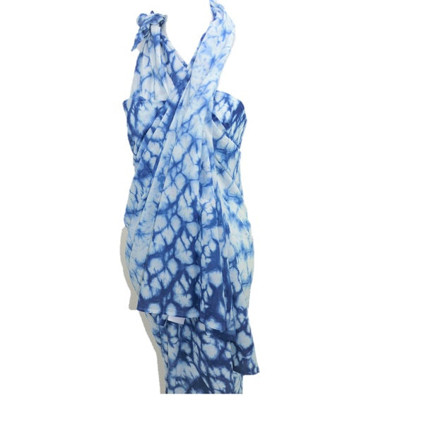 Mystic Ocean Indigo Scarf-1