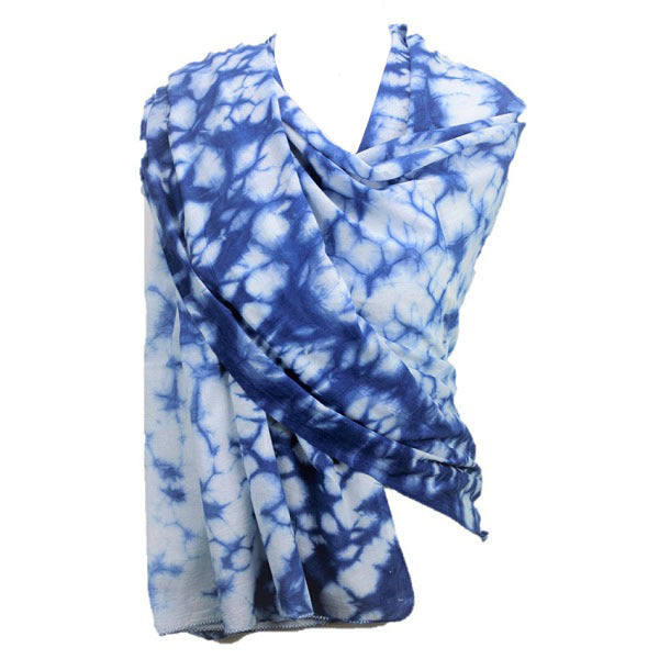 Mystic Ocean Indigo Scarf-0