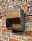 Vintage Wall Mounted Metal Planter Rustic Garden Herb Flower Holder Plant Pot