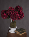 Autumn Ruby Hydrangea Stem with Lush Fall Blooms