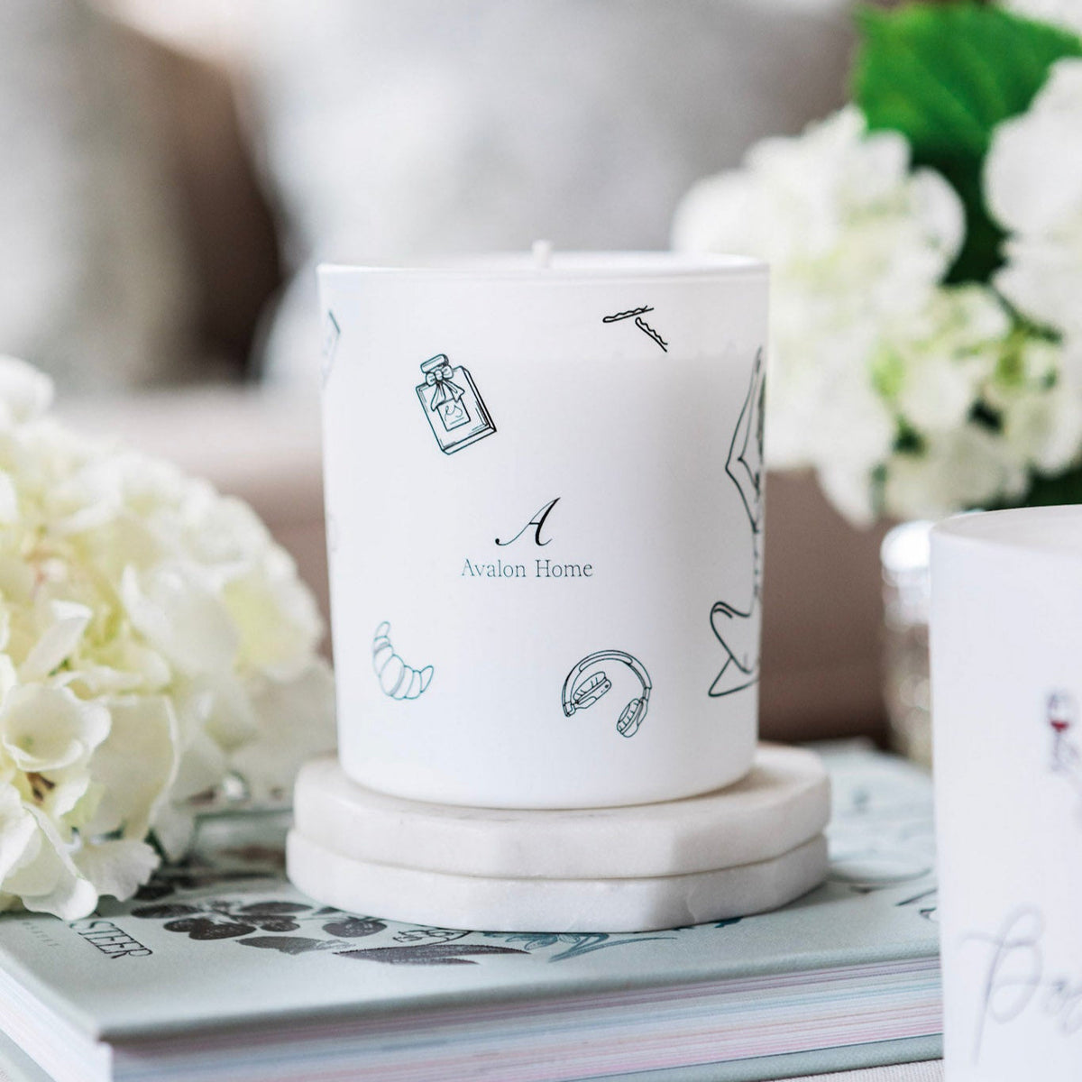 Highly Strung Natural Wax Glass Candle