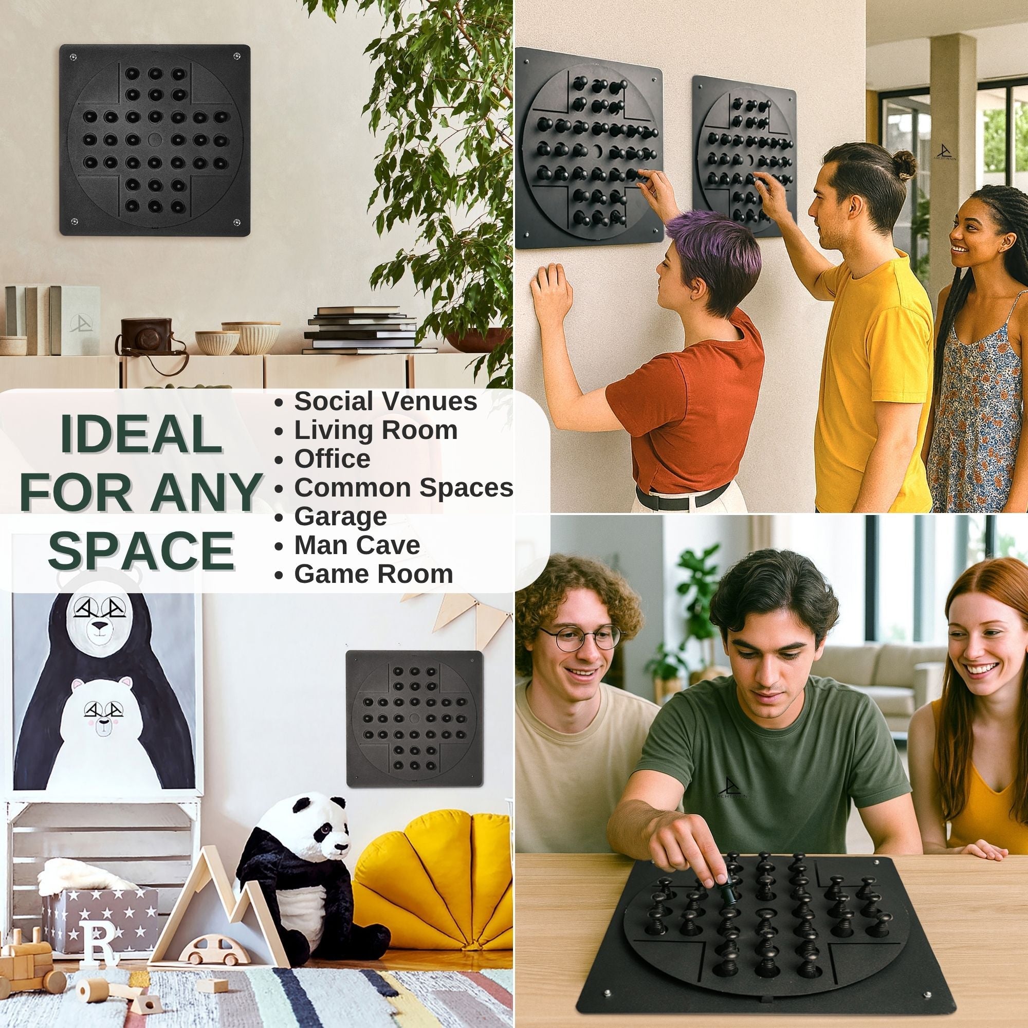 Peg Solitaire Black Wall Game