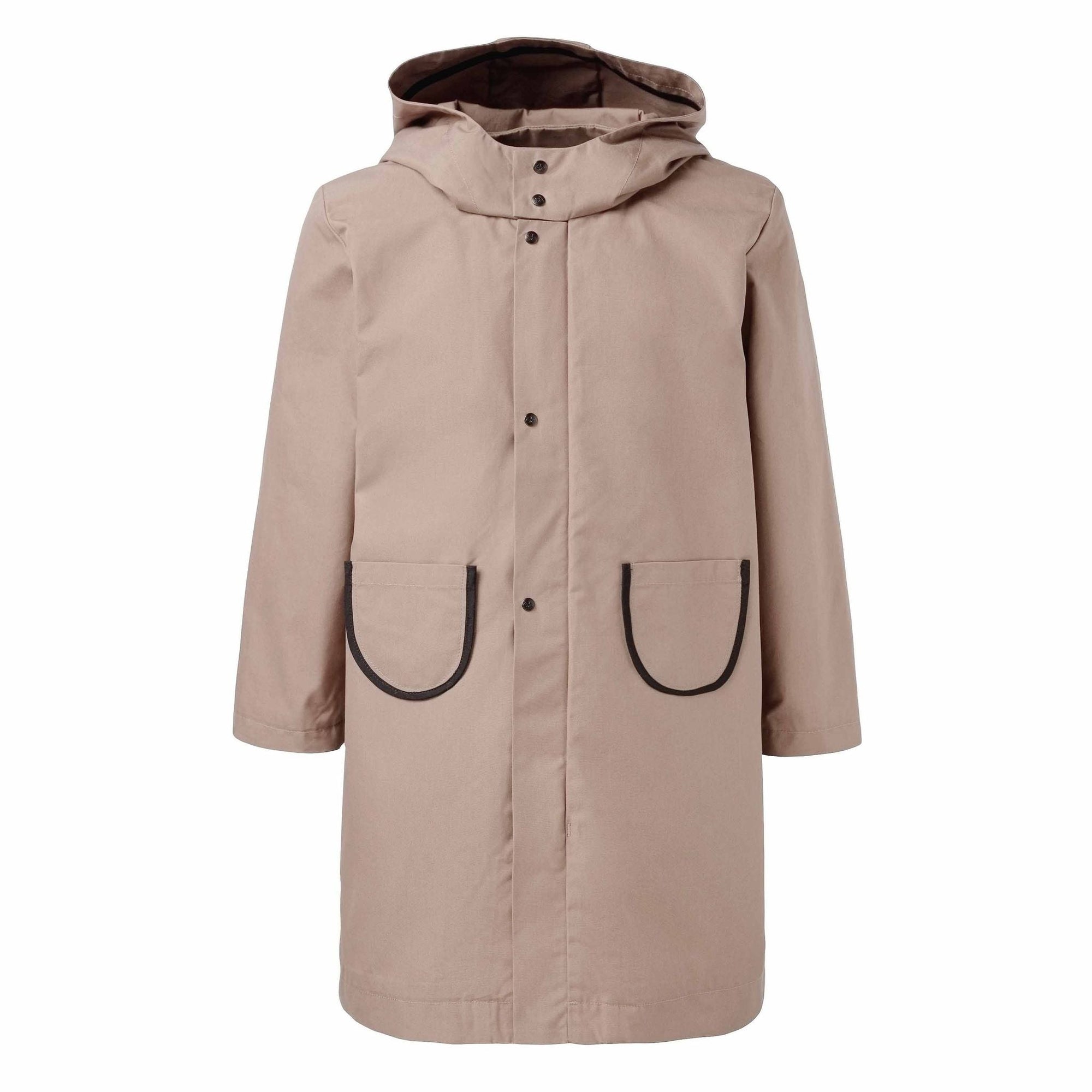 Beige Cotton Parka for Kids Ages 4 to 16