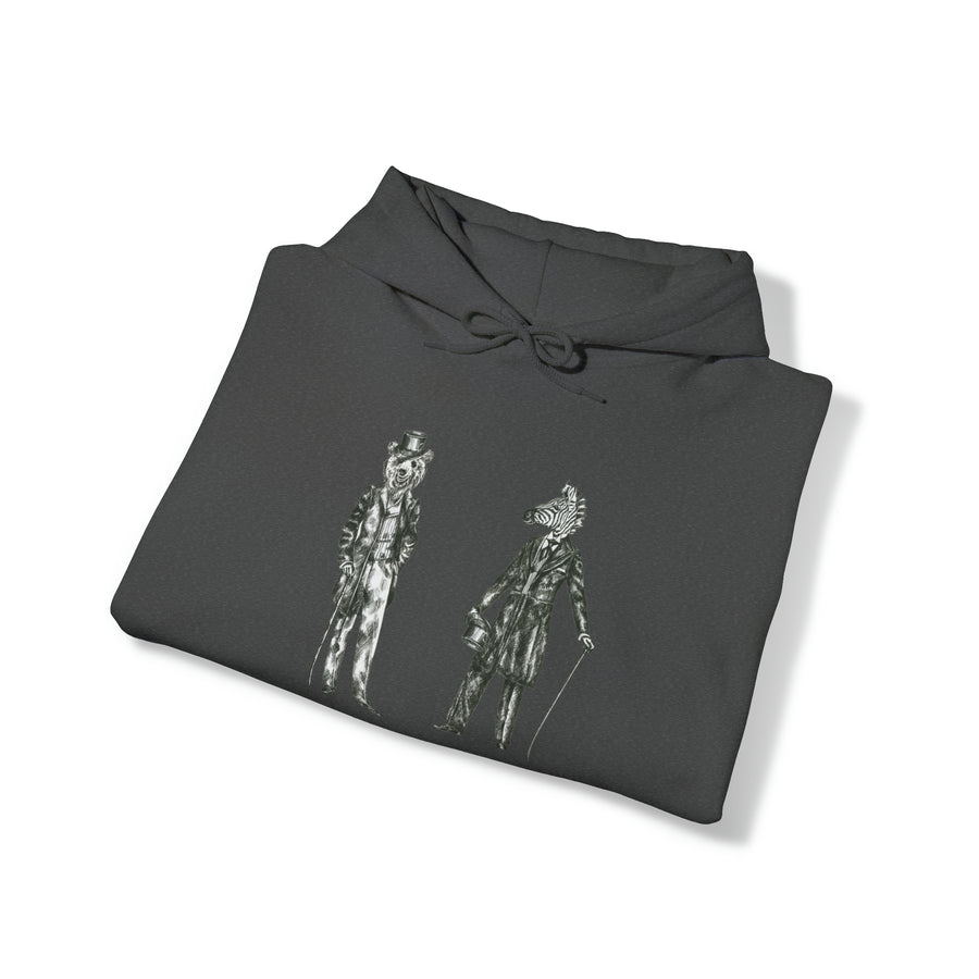 Graphic Print Unisex Hooded Sweatshirt