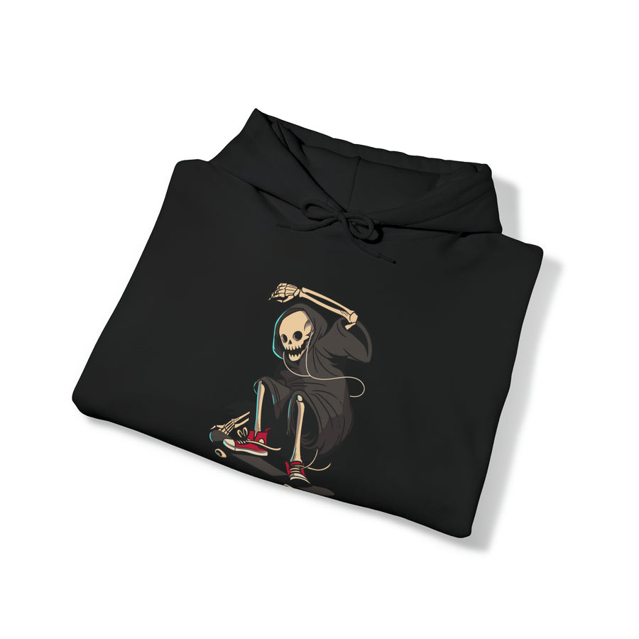Graphic Print Unisex Hooded Sweatshirt