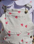 Peter Pan Collar - Pink Hearts