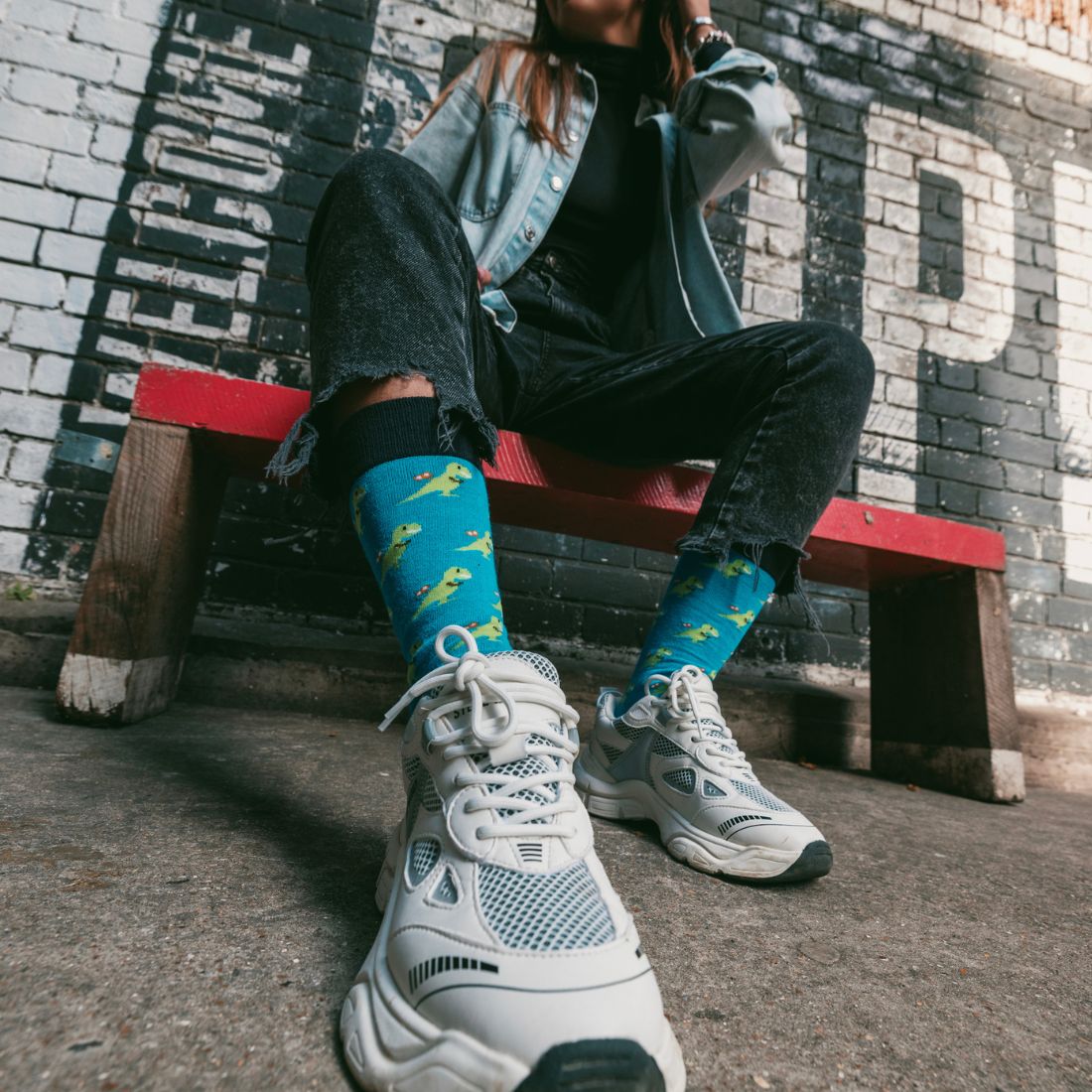 T-Rex Matching Bamboo Socks (Adult &amp; Child)