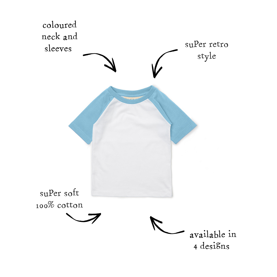 Baseball Tee Short Sleeve - Blue