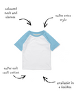 Baseball Tee Short Sleeve - Blue