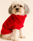 Cherry Red British Wool Jumper