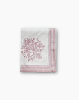 Varmala Hand Block Print Pink Tablecloth
