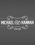 Personalised Wedding Cake Knife & Server Set – Engraved Stainless Steel