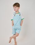 Checkerboard Shorts - Blue
