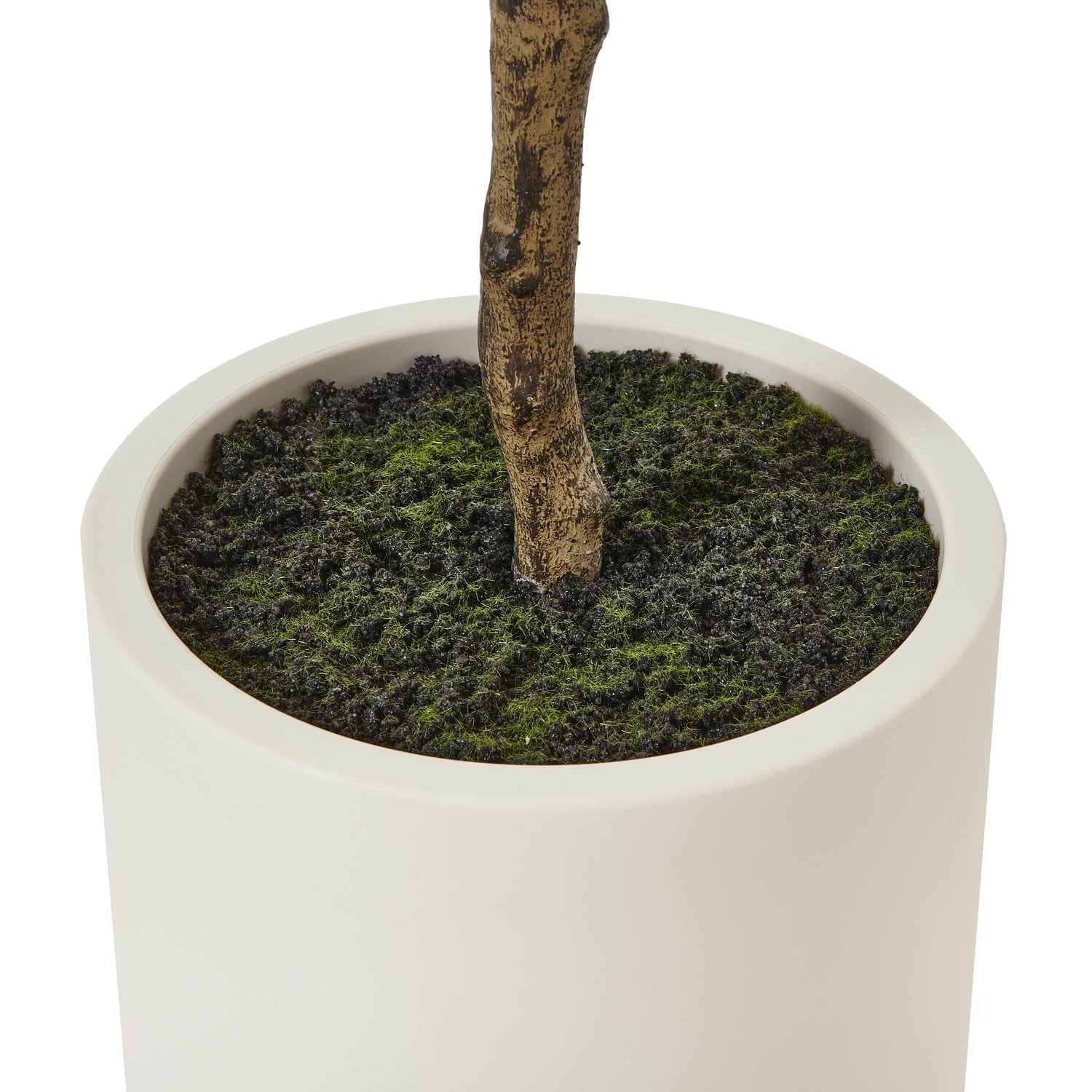 Artificial Olive Tree 180cm in White Pot Mediterranean Style Greenery