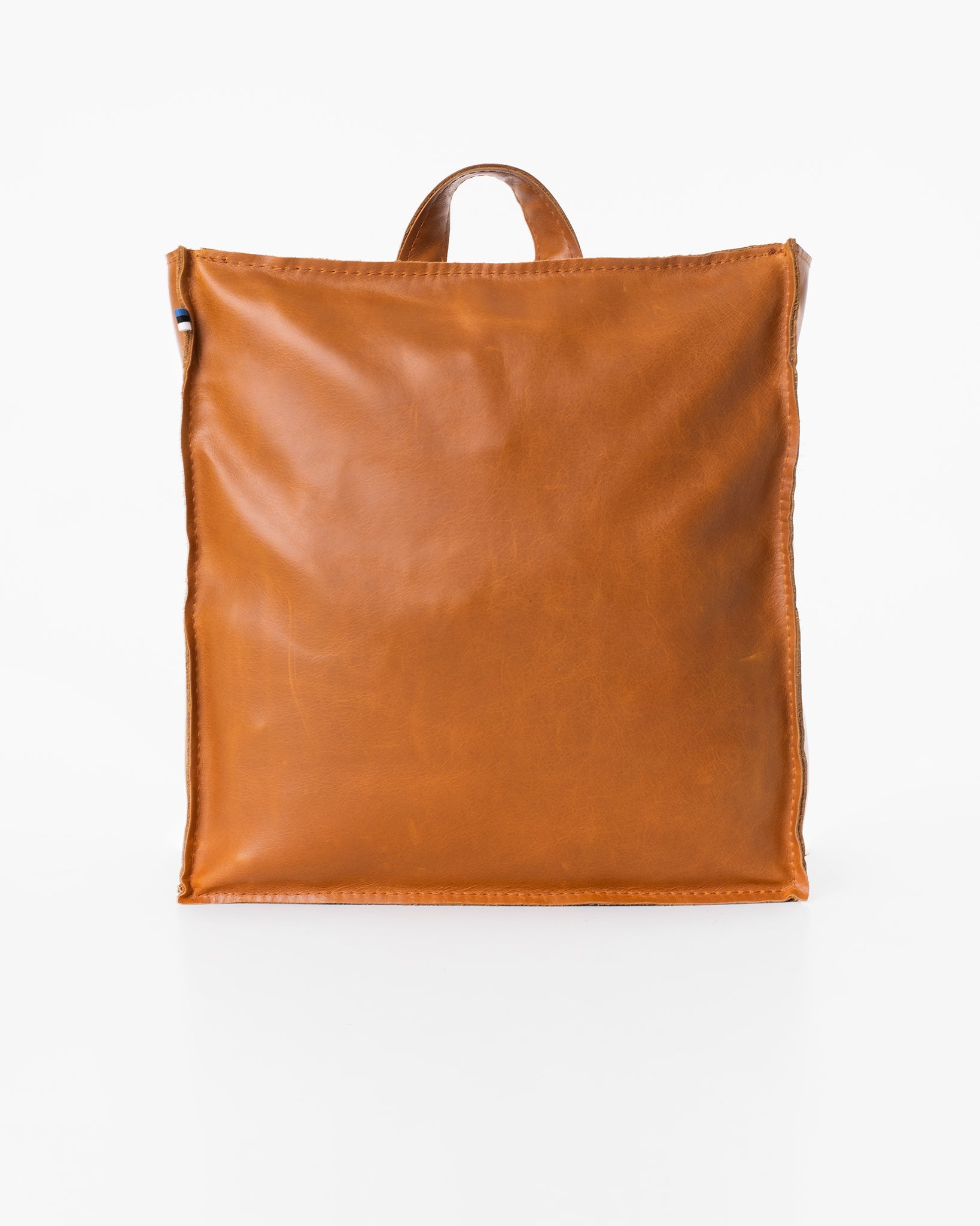 Caramel Leather Backpack Handmade with Eco Materials