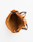 Caramel Leather Backpack Handmade with Eco Materials