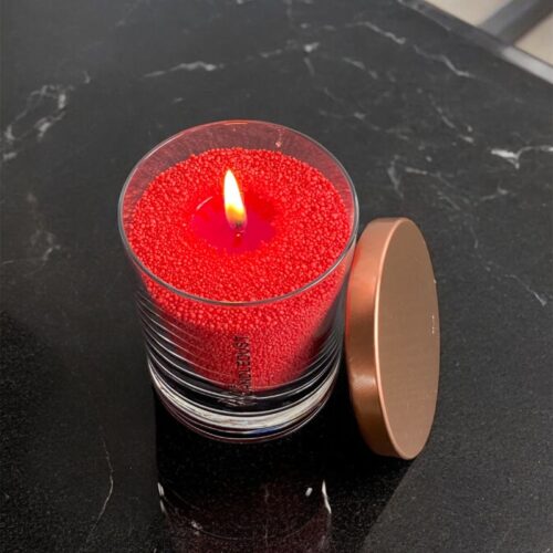 Elevate Your Ambience with The Candledust 160 Red Candle - Modern Elegance &amp; Eco-Friendly Design by Candledust at www.brixbailey.com