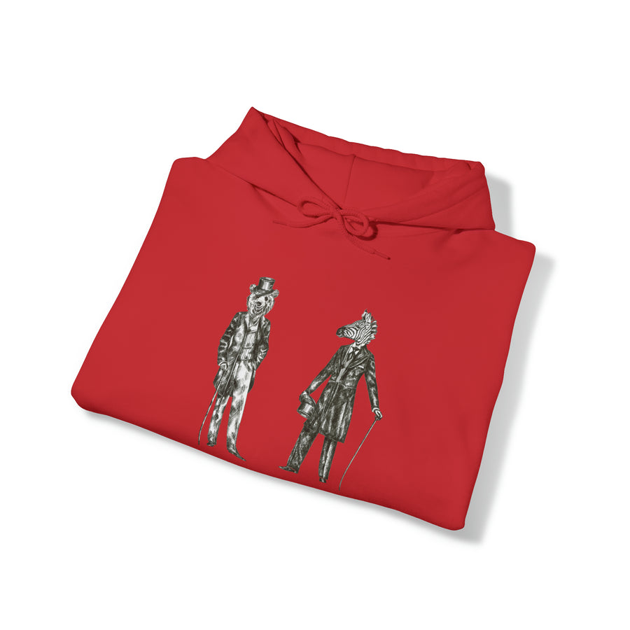 Graphic Print Unisex Hooded Sweatshirt