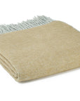 Dartmoor Reversible Pure New Wool Throw - Desert Brown