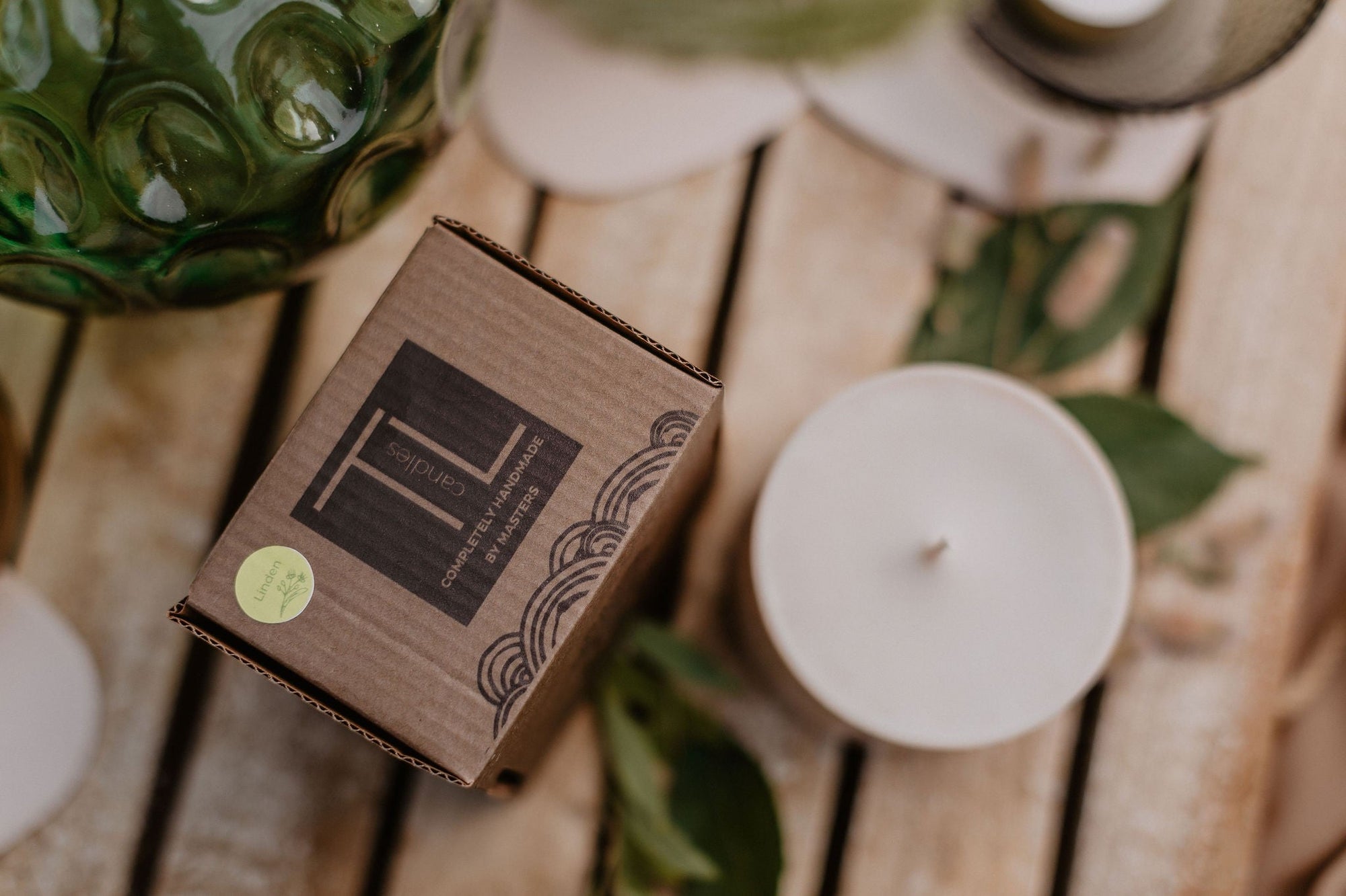 Handmade Soy Candle with Linden and Honey Scent