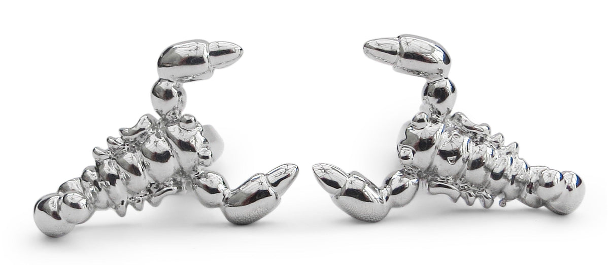 silver style scorpion cufflinks