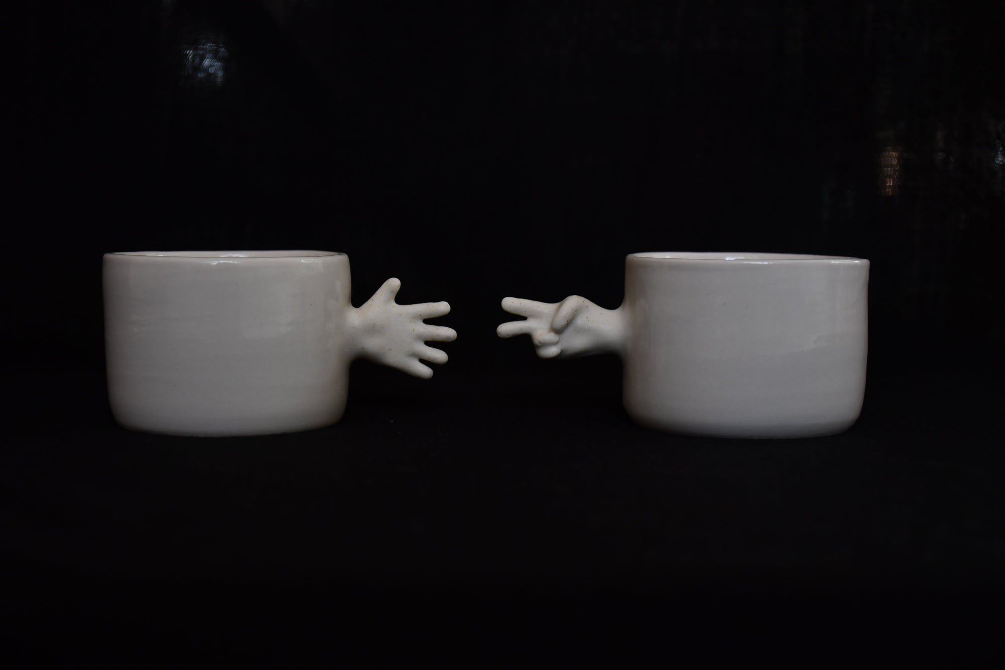 Rock Paper Scissors Porcelain Cup Set