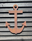 Large Rusty Metal Anchor Wall Decoration