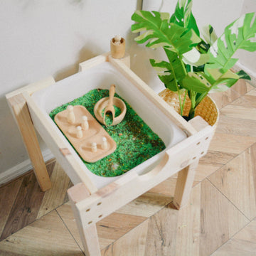 Premium Sensory Table for Kids - Montessori Learning Toy with Removable Tray for Sand, Water, Rice and More by Vincabel's Playground at brixbailey.com