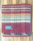 Large Checked Random Recycled Wool Blanket