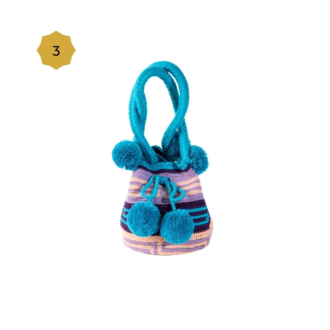 Mini Mochila Bucket Bag With Patterns