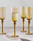Set of Four Champagne Glasses | Tessa