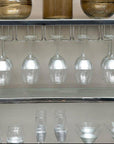 Apollo Silver and Clear Set of 4 Champagne Glasses 210ml