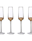 Set of Four Champagne Glasses | Horizon