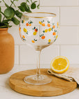 Set of 2 Citrus Design Gin Glasses | Mila