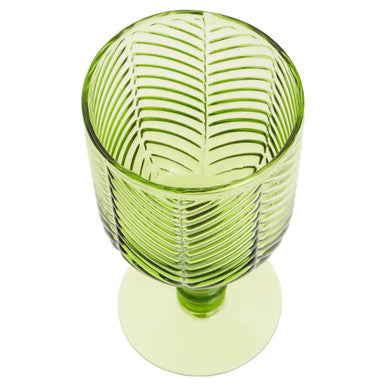 Set of Four Green Wine Glasses | Fleur